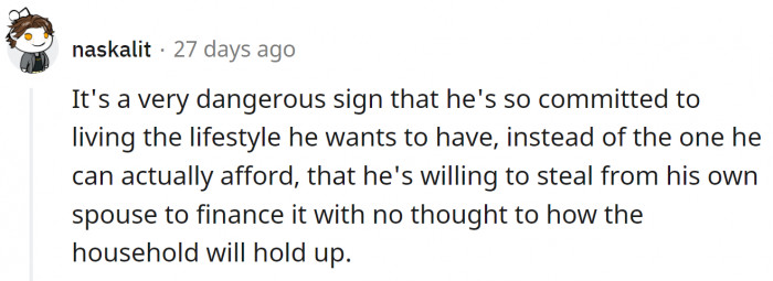 A very dangerous sign, indeed.