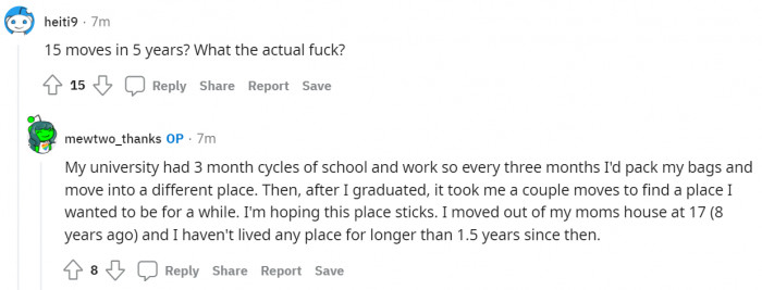 20. An explanation for the moves