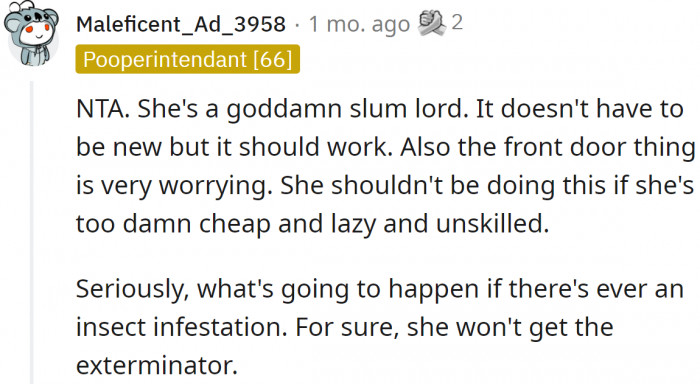 Honestly, everything about the rented home is scary.