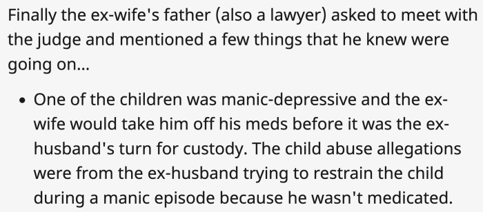 The dad is the real hero of this sad story