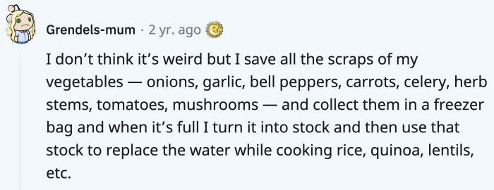 If you need a cost-efficient way to make vegetable stock while reducing waste, you can do this with your scrap veggies