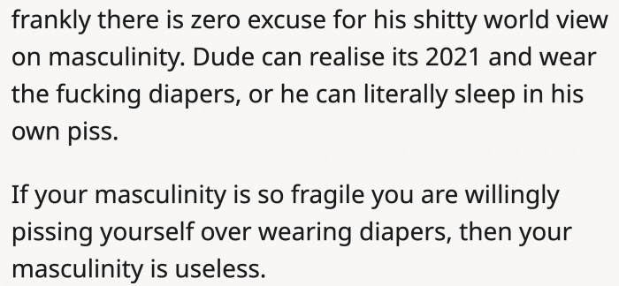 Another perspective on masculinity