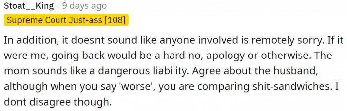 The MIL Did Not Even Apologize. What If Something Happened to Her Daughter-in-Law?