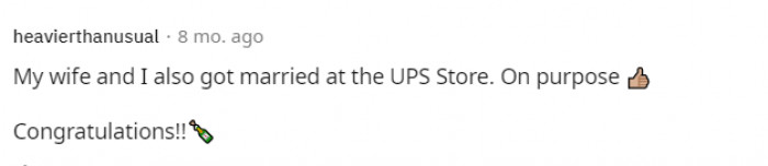 Another UPS Store marriage!