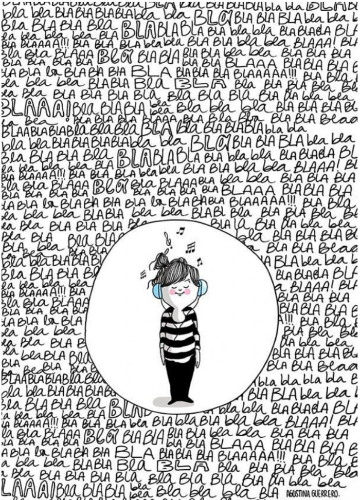 17. The safe little bubble of music keeps overthinking at bay!