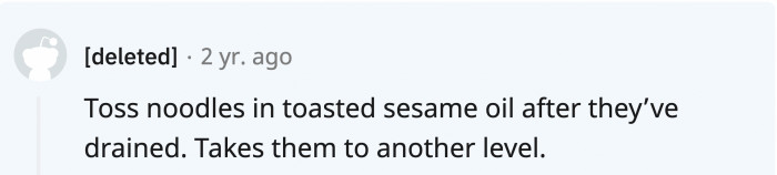 Toss them in some oil, but not just any ordinary oil—use toasted sesame oil