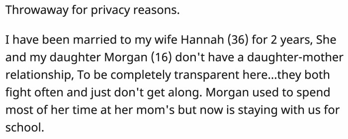 Do you think OP is the a**hole? You can read the whole post below for more details: