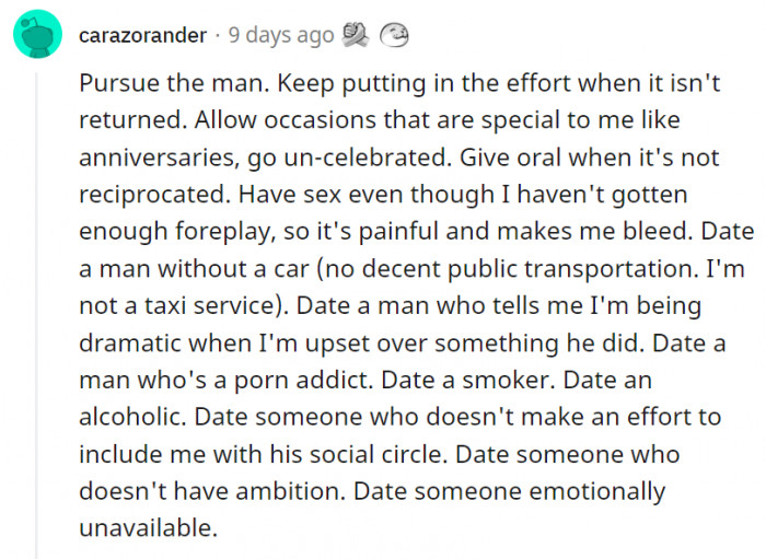 3. She makes a lot of valid points. We need to raise our standards.