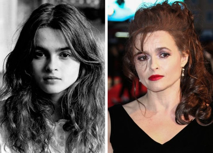 19. Helena Bonham Carter's before and after
