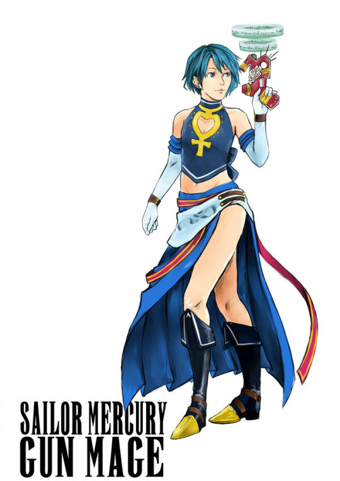 5. Sailor Mercury - Gun Mage