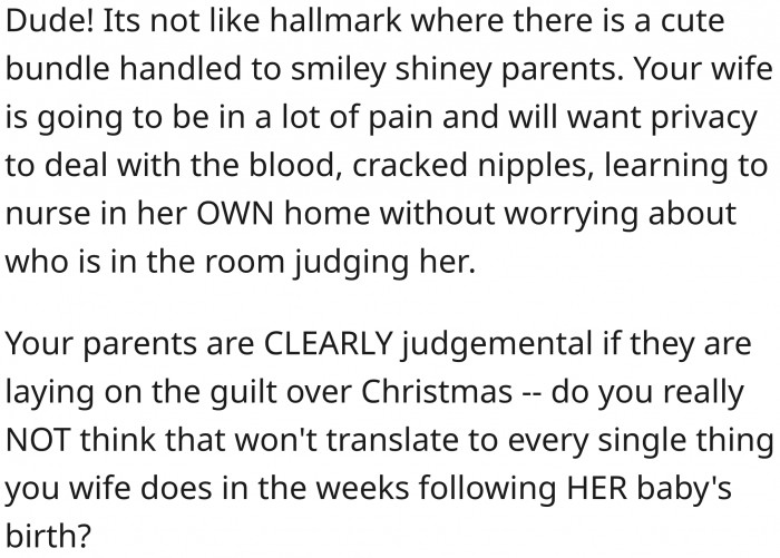 He refuses to see these things.