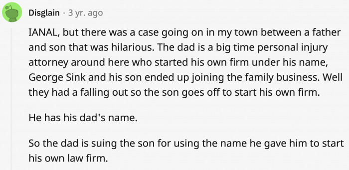 15. The dad won in this story