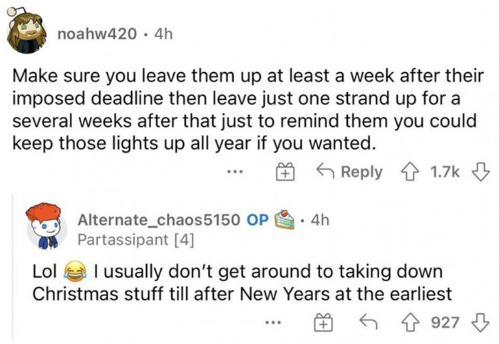 Keeping Just One Strand of Lights to Annoy the HOA Is Probably the Best Idea Anyone Could Come Up With.