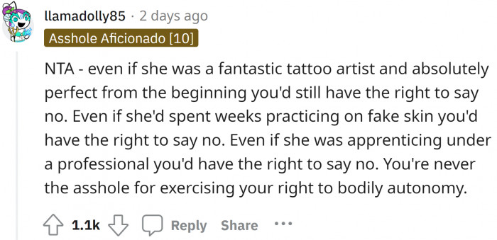 Not everyone wants to get a random tattoo anywhere at anytime of the life. 