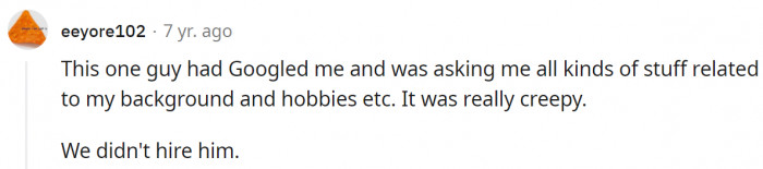 It's the employer who does the background checks, not the other way around!