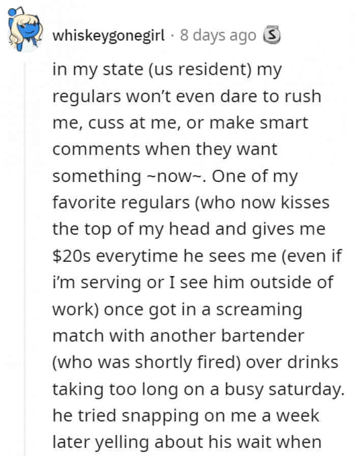 From one bartender to another