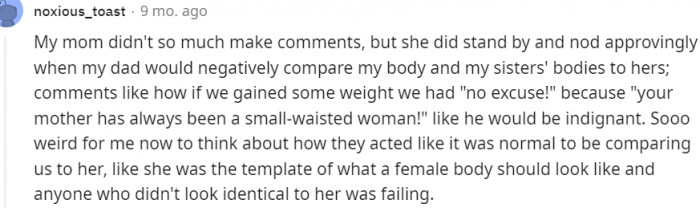 Comparing How One Should Look...