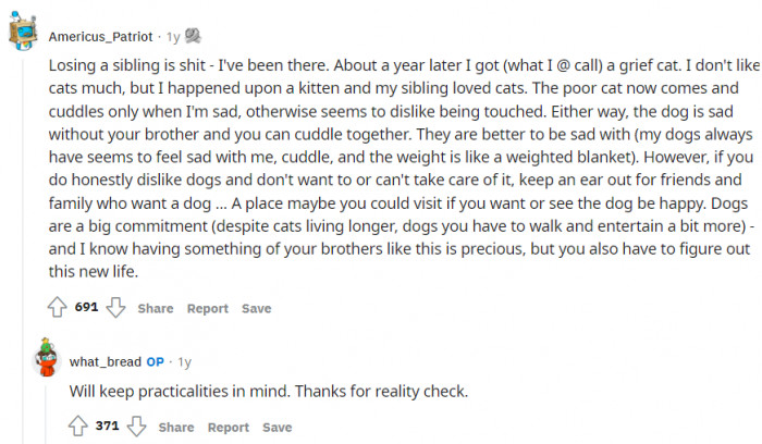 People are relating to him.