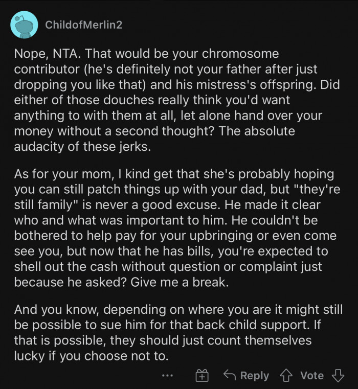 He made it clear who and what was important to him.