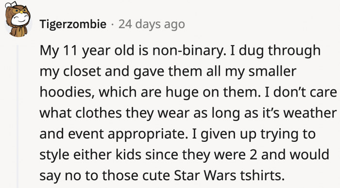 They’re going to be cute either way, even if all they want to wear are Star Wars shirts