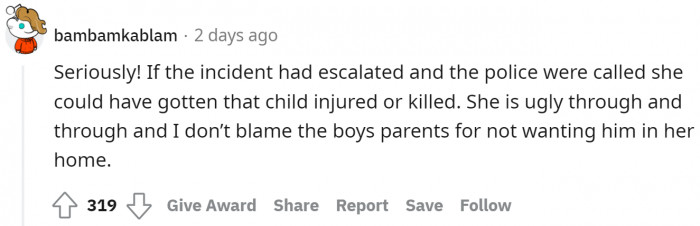 I wonder why the other people in the store didn't actually call the police.