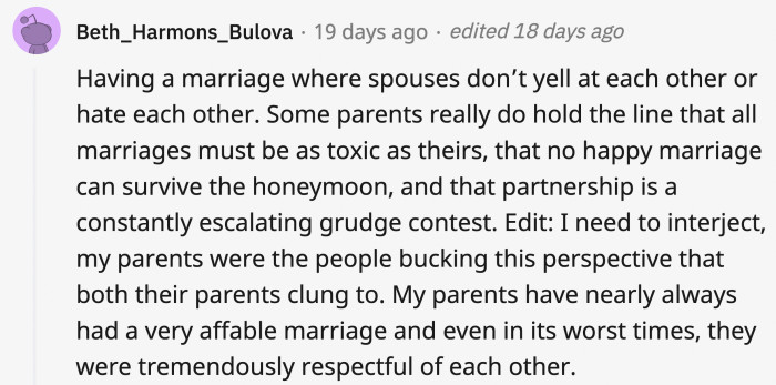 A healthy relationship can exist even if there are flaws.