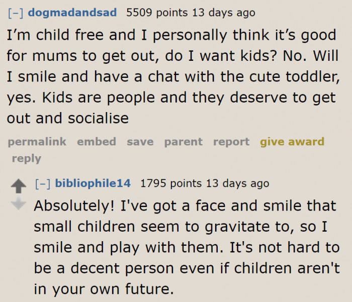 People who don't want to have kids don't necessarily hate socializing with kids.