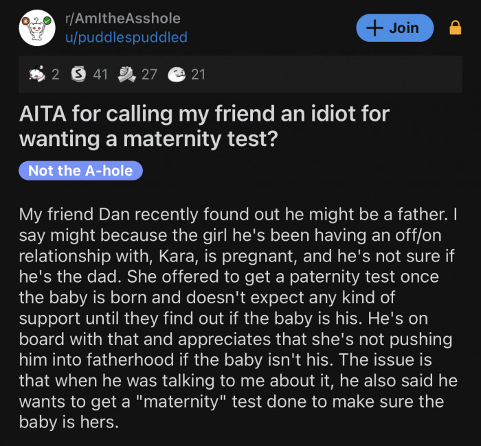 Here's the original Reddit post by Reddit user u/puddlespuddled: