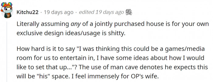 If it is a joint purchase, people should use it together...