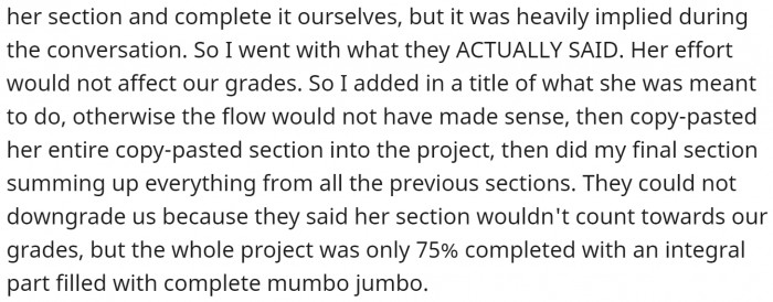 It ended up with a project that includes some mumbo jumbo. Yikes!