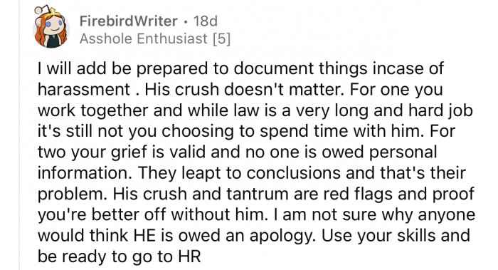 She does need to be careful and plan just in case C tries anything crazy.