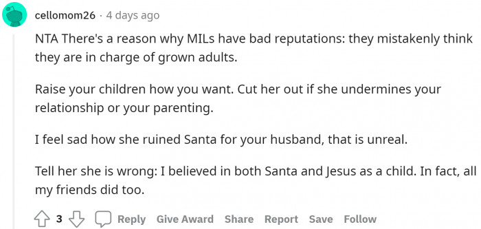 Its really nice to see that despite being raised in a family that doesn't believe in Santa, the father still wanna tell his kids otherwise.