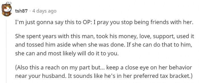 OP is no longer friends with this narcissist.