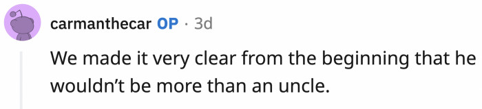 To which OP replied: