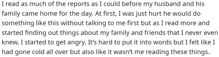 She was so furious she couldn't help herself.