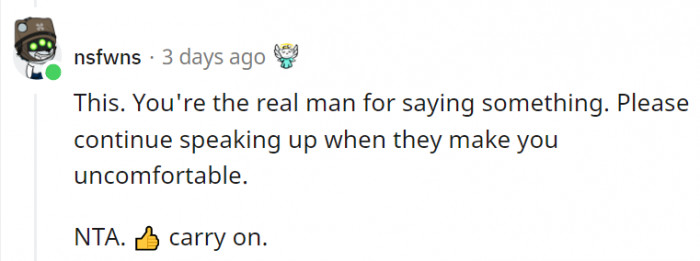 Please never stop being an advocate for women and equality.