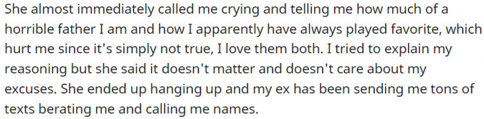 And she called me crying