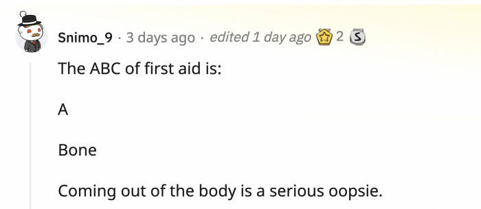 No, it's not just a scratch, if you're wondering