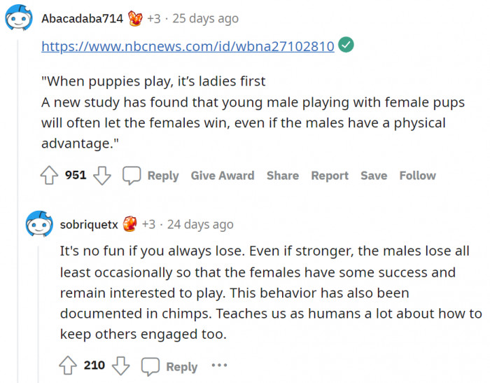 Meanwhile, others popped in to shed some science-y light on the situation.