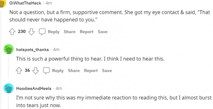 You Don't Deserve What Happened to You...