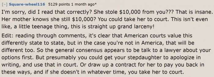 They can press charges since she's already an adult.