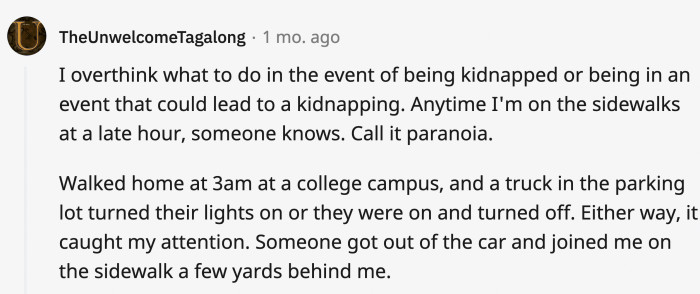 9. There are a lot of scenarios that could lead to what OP is thinking