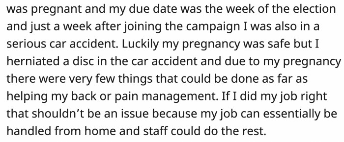 An estimated due date being the week of the election sounds like chaos!