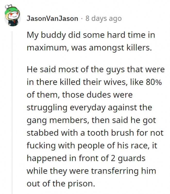 13. Guards are not actually there for your protection, or anyone else's.