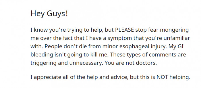 Unnecessary triggering comments are unnecessary