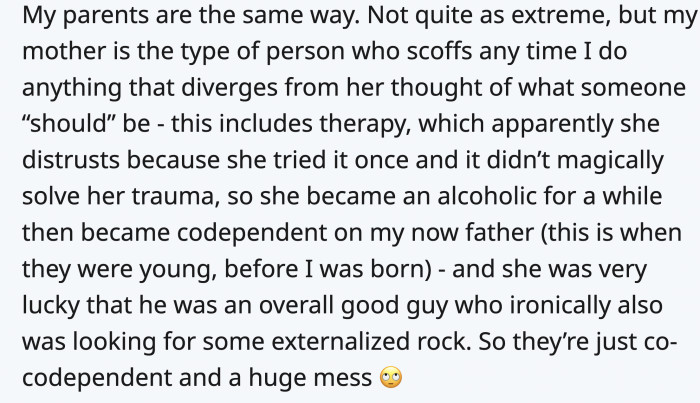 ...together when they turn to life-impairing coping mechanisms.