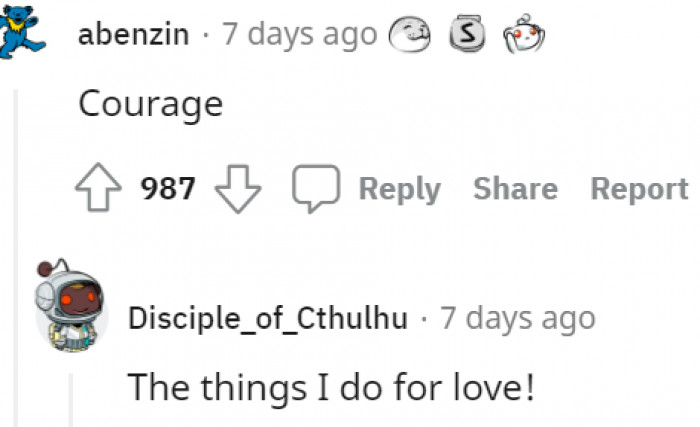 8. And of course, we all need Courage