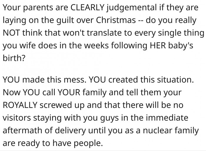 Guilt-tripping during the Christmas season?