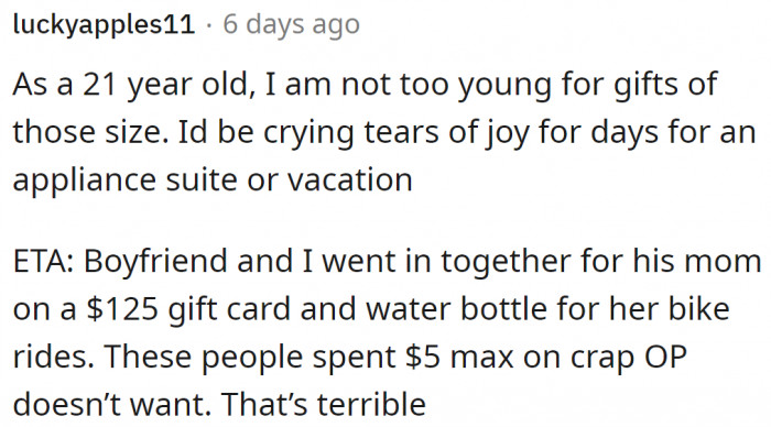 This is what you call a gift—something that's really useful.