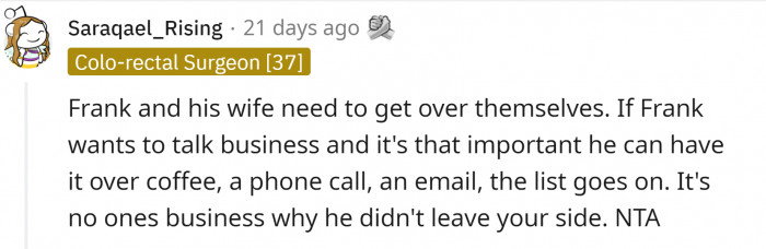 Frank and his wife really need to do this: